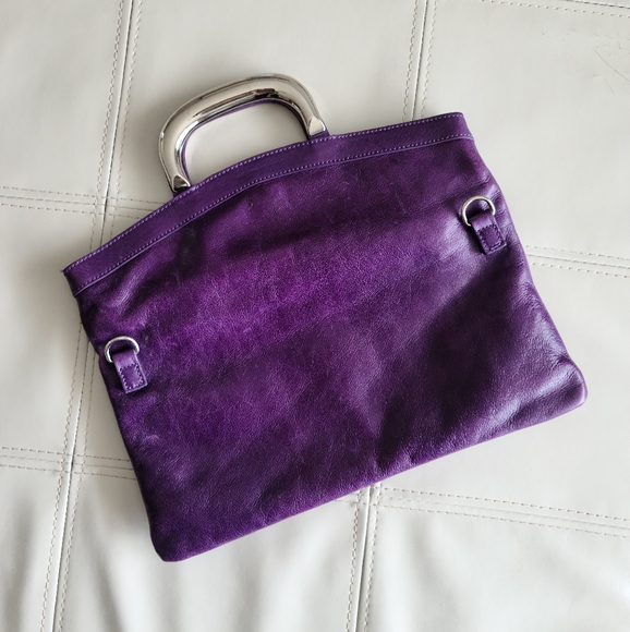 Gianni Chiarini genuine leather foldover purse - Picture 3 of 5